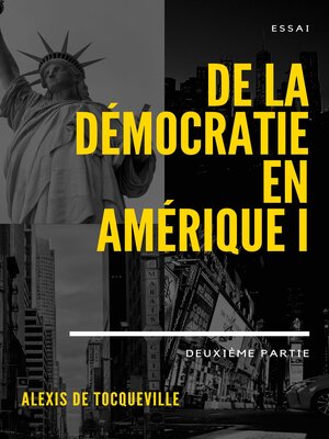 cover image of De la démocratie en Amérique